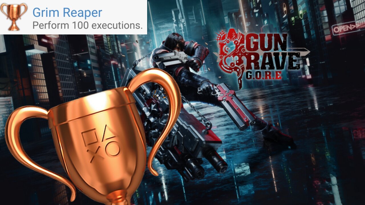 Gungrave G.O.R.E. - "Grim Reaper" Bronze Trophy