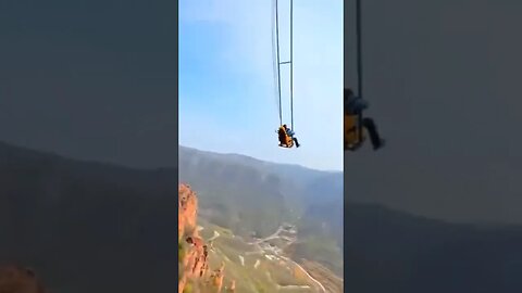 Would you try this swing? #scariestshorts #attractions #swing #viral #shorts