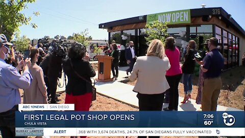 First legal pot shop opens in Chula Vista