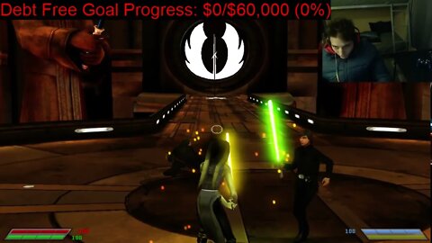 Luke Skywalker VS Savage Opress In A Battle With Commentary In Star Wars Jedi Knight Jedi Academy