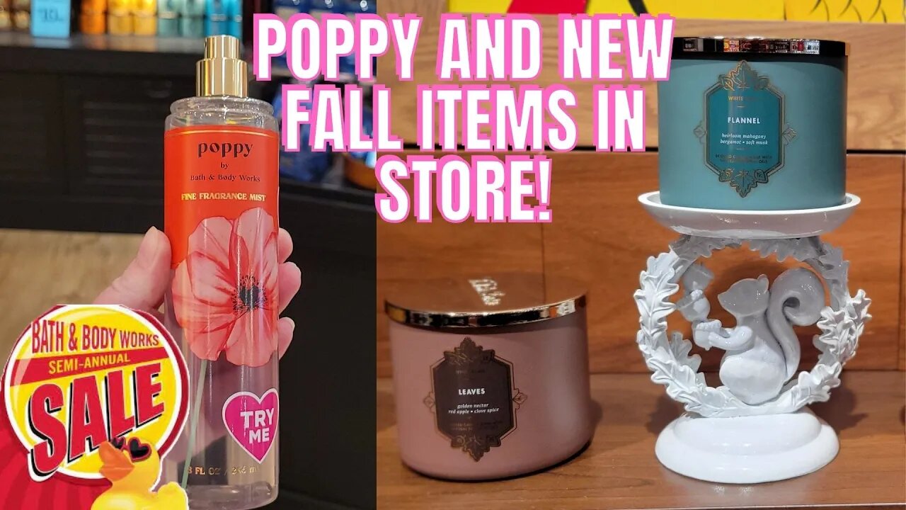 SAS DAY 21 | *NEW* POPPY SCENT | *NEW* FALL ITEMS! | BATH & BODYWORKS | #candles #bathandbodyworks