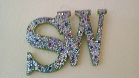 Diy initials wall hanging craft 5/27/23