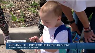 Fundraiser 'Hope For Hearts Car Show' helping a three-year-old fighting kidney failure