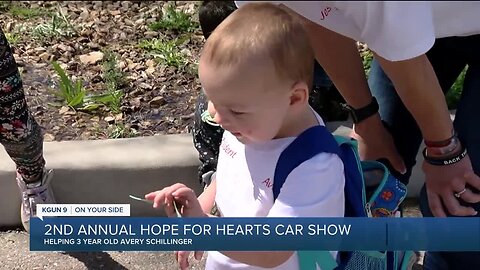 Fundraiser 'Hope For Hearts Car Show' helping a three-year-old fighting kidney failure