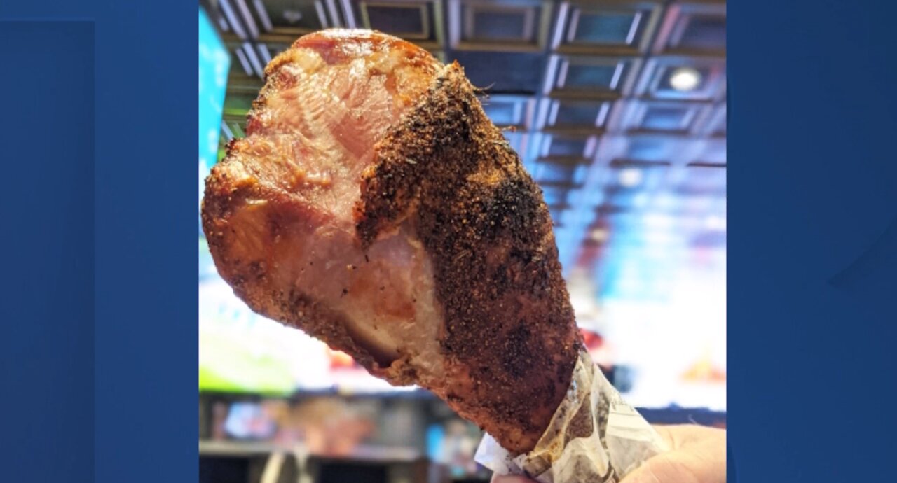 Giant turkey leg on sale for Thanksgiving on Las Vegas Strip