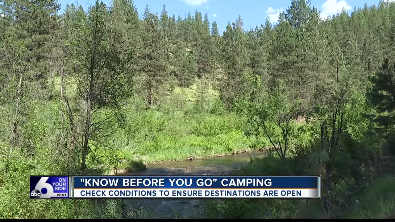 Check your camping spot before you head out for Memorial Day