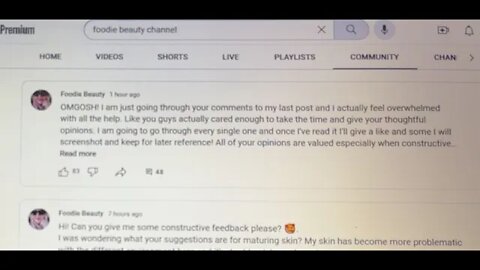 Foodie Beauty Needs Action On Her Channel Like Do You Think She Really Cares What The Viewers Think!