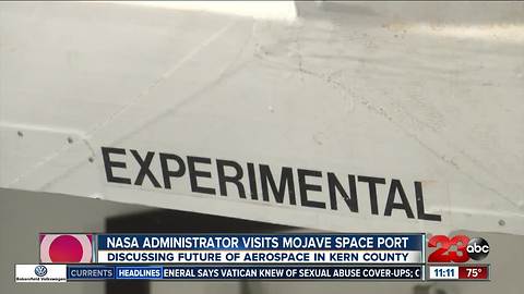 Head of NASA visits Mojave Air and Space Port