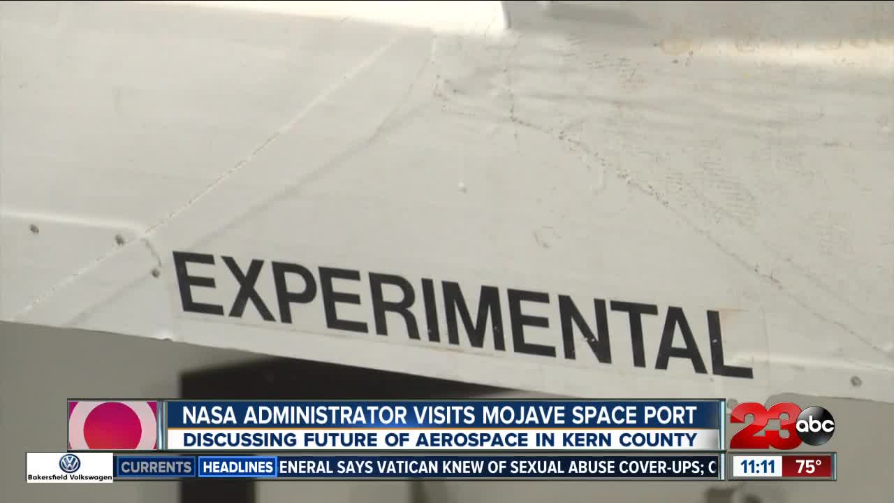 Head of NASA visits Mojave Air and Space Port