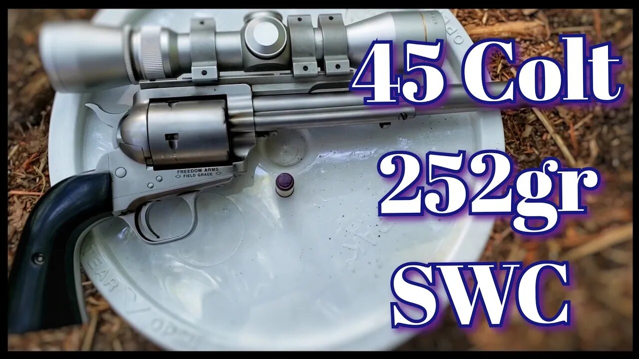 Testing Cast Lead 45 Colt 252gr SWC Loads In 10 Inch Freedom Arms Model 83 Field Grade Revolver