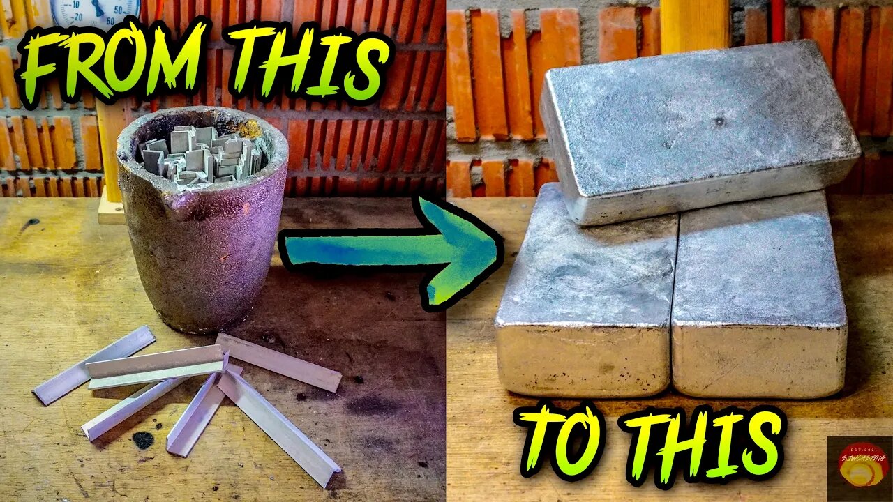 🔥Amazing Metal Casting: HUGE ingots from aluminum scrap🔥 #melting #devilforge #aluminum