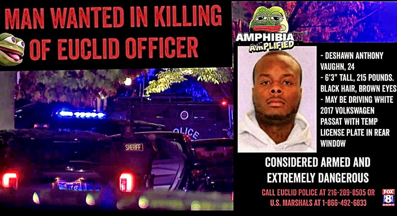 Ohio police officer shot, killed during ambush identified; manhunt continues for suspect.