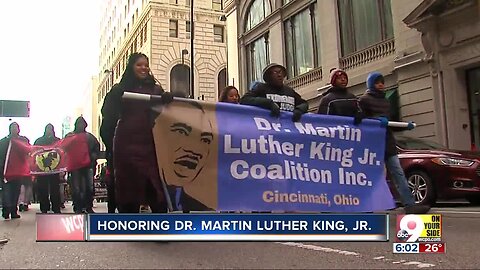 Cold couldn't stop marchers from honoring Martin Luther King Jr.