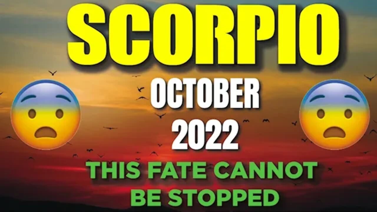 Scorpio ♏️ 😨 THIS FATE CANNOT BE STOPPED 😨 Horoscope for Today OCTOBER 2022 ♏️ Scorpio tarot