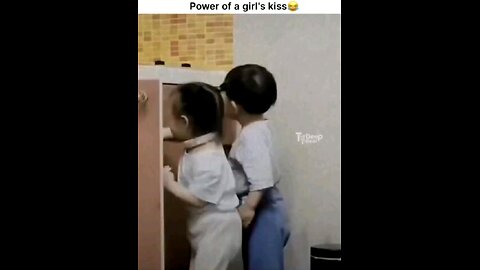 Power of a girl's kiss😂