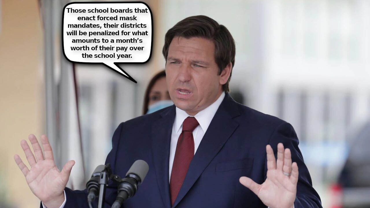 Florida’s Penalties for Schools Enacting Forced Mask Mandates are a Joke. A Bad One at That