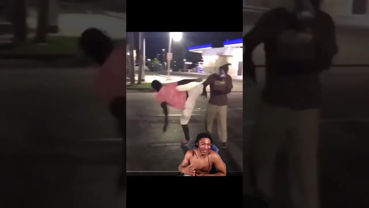 Two drunks fight, one pulls out an unexpected move😂... #fight #funny #shorts