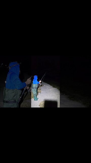 Reeling in Porgy never gets old at night 😅