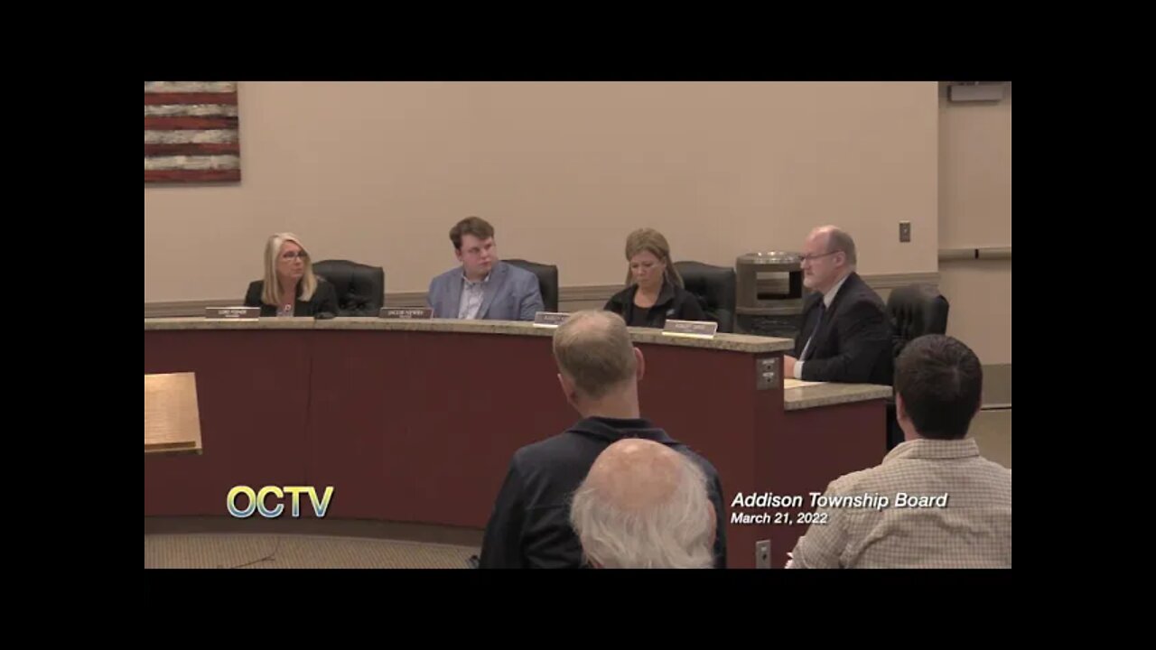 Addison Township Board 3-21-22