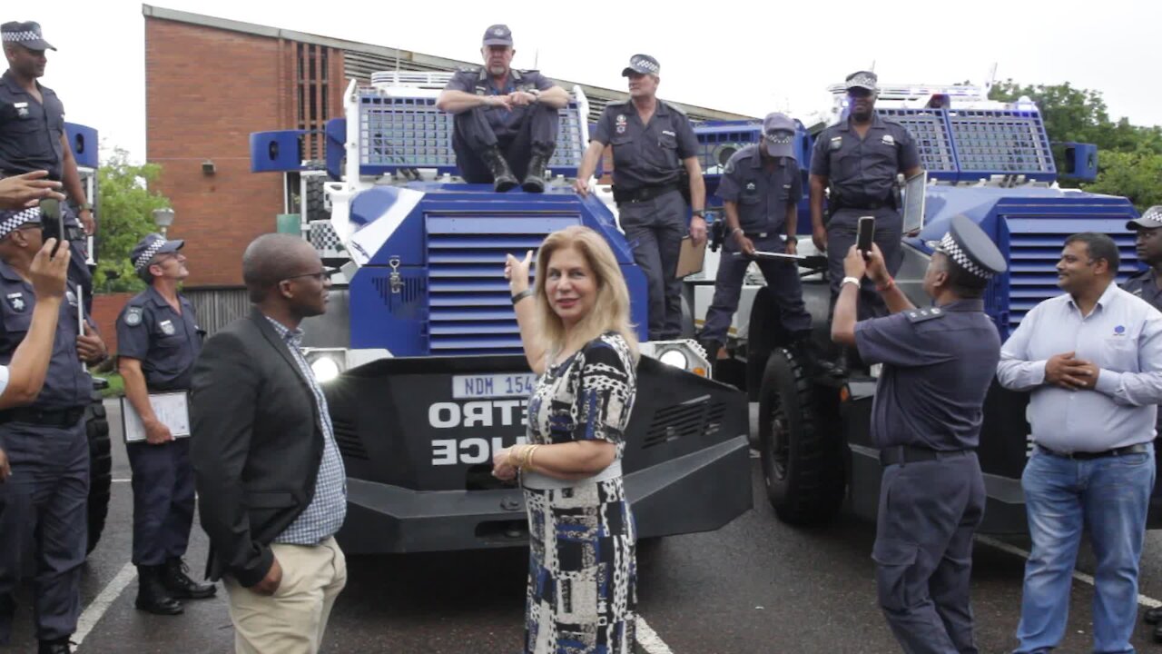 SOUTH AFRICA - Durban - Caspir armoured vehicle handover (Video) (u9M)