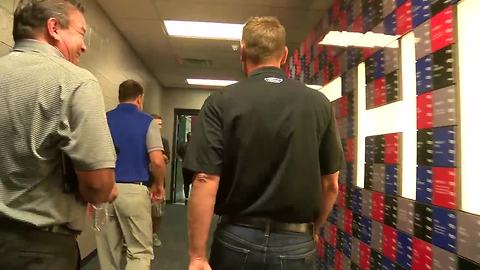 NASCAR's Clint Bowyer visits One Bills Drive