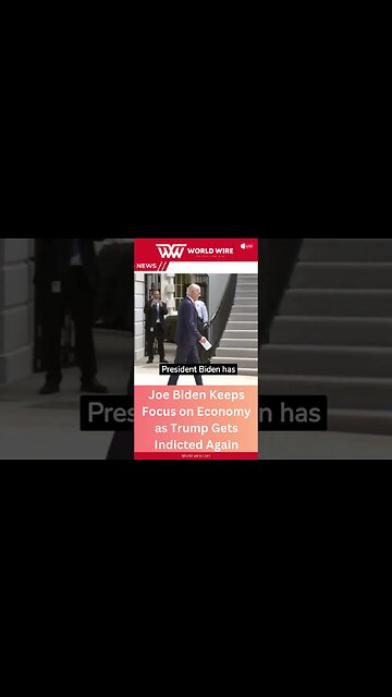 Joe Biden Keeps Focus on Economy as Trump Gets Indicted Again-World-Wire #shorts