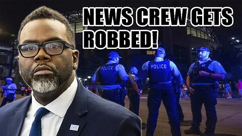 Chicago's Brandon Johnson is a DISASTER! News Crew ROBBED at gunpoint while reporting on robberies!