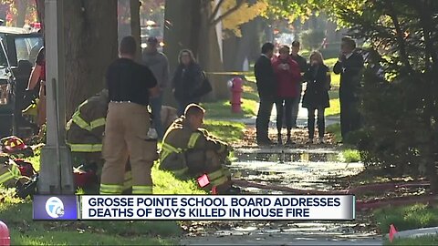 Grosse Pointe School Board addresses deaths of boys killed in house fire