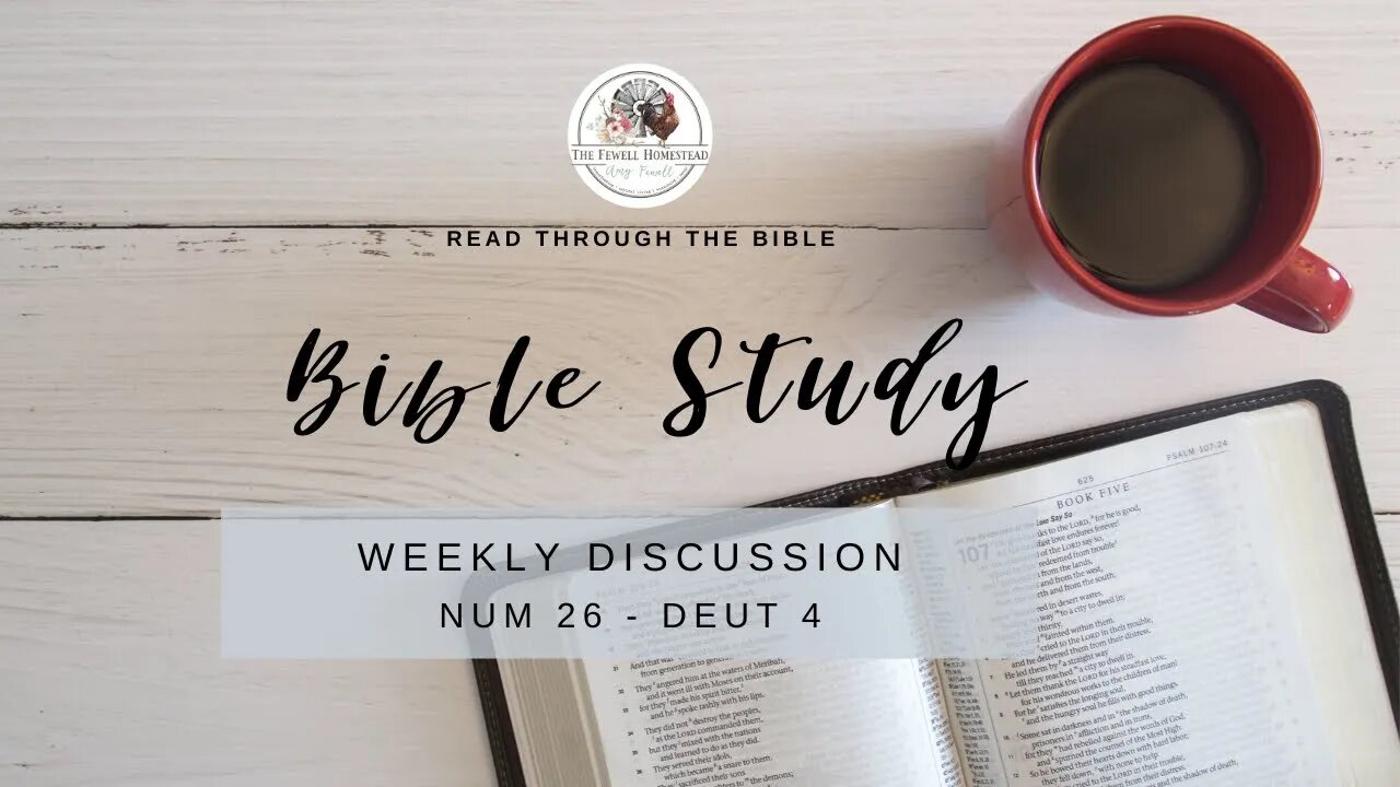 WEEKLY DISCUSSION | Num 26 - Deut 4 | BIBLE IN A YEAR