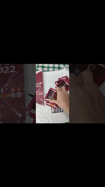 Promoção Figurinhas Copa do Mundo 2022 Unboxing #shorts