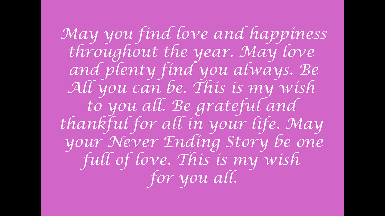 Our Never Ending Story Continues Happy New Year