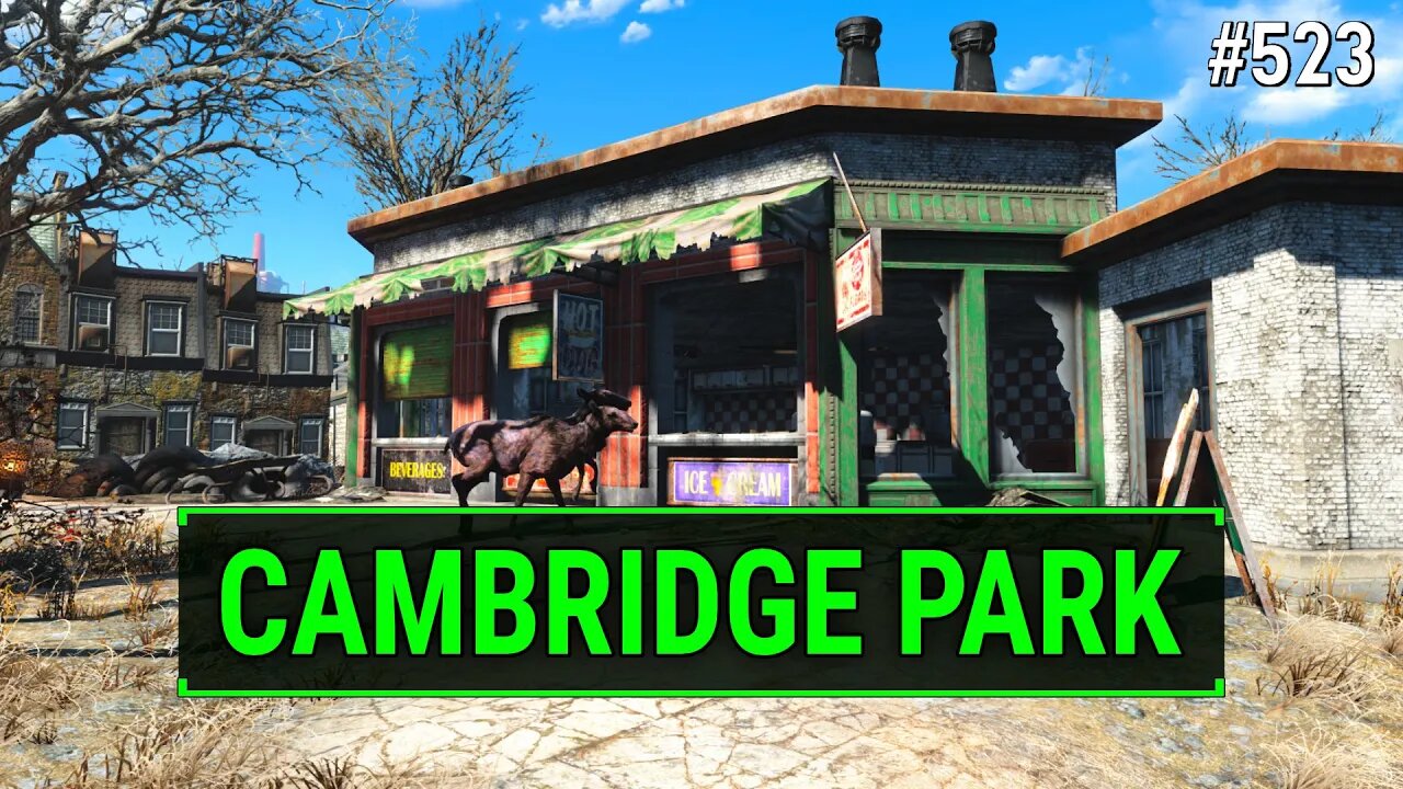 Fallout 4 Unmarked - Peaceful Walk Through Cambridge Park | Ep. 523