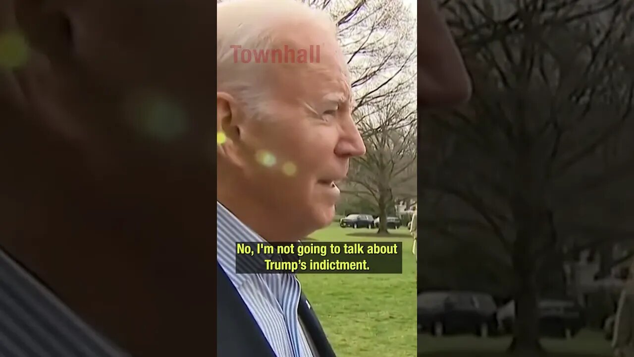 Does Joe Biden think the charges against Trump are "politically motivated?"