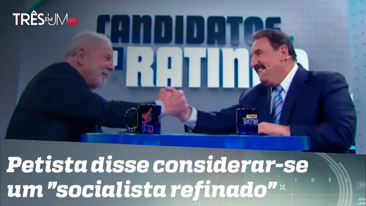 Lula fala sobre regulação da mídia em sabatina no Programa do Ratinho