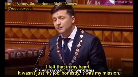 Volodymyr Zelensky's first speech as President of Ukraine