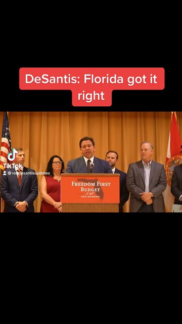 Governor DeSantis: Florida got it right.