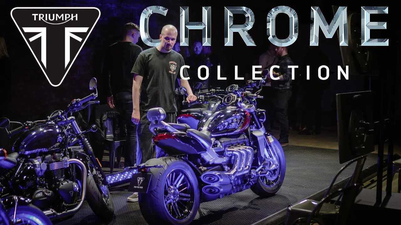 FIRST LOOK! 10 NEW Triumph Chrome Collection Models Revealed at The Bike Shed. Bonneville, Rocket 3