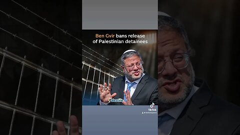 How #Evil Ben-Gvir #Bans #Release Of Detainees #Palestine #WestBank #Palestinian