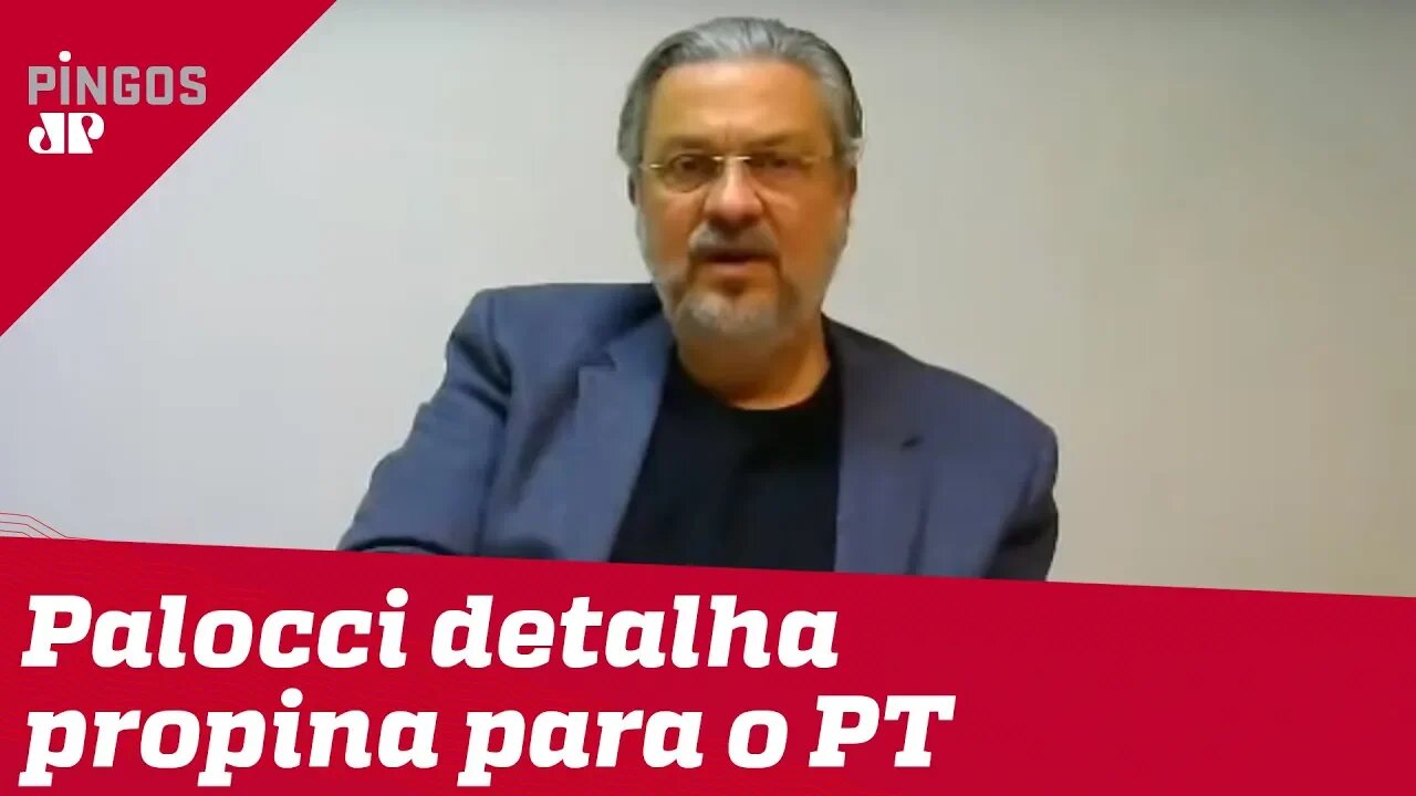 Em vídeo, Palocci detalha propina para o PT