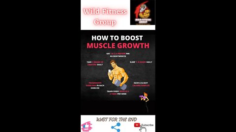 🔥How to boost muscle growth🔥#shorts🔥#viralshorts🔥#fitnessshorts🔥#wildfitnessgroup🔥