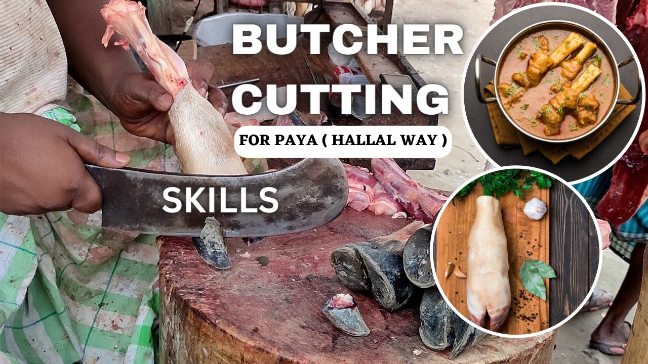 Amazing Paya Cutting Skill (trotters Cutting )