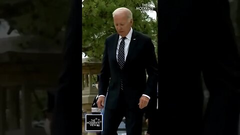 Joe Biden stumbles and keeps losing his balance #shorts