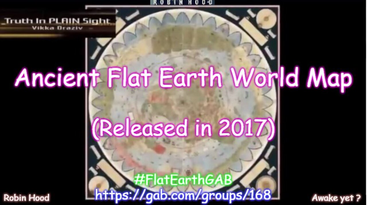 Ancient Flat Earth World Map (Released in 2017)