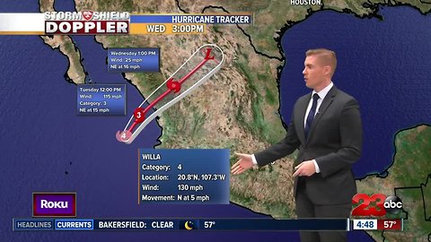 Tuesday morning forecast 10/23/18