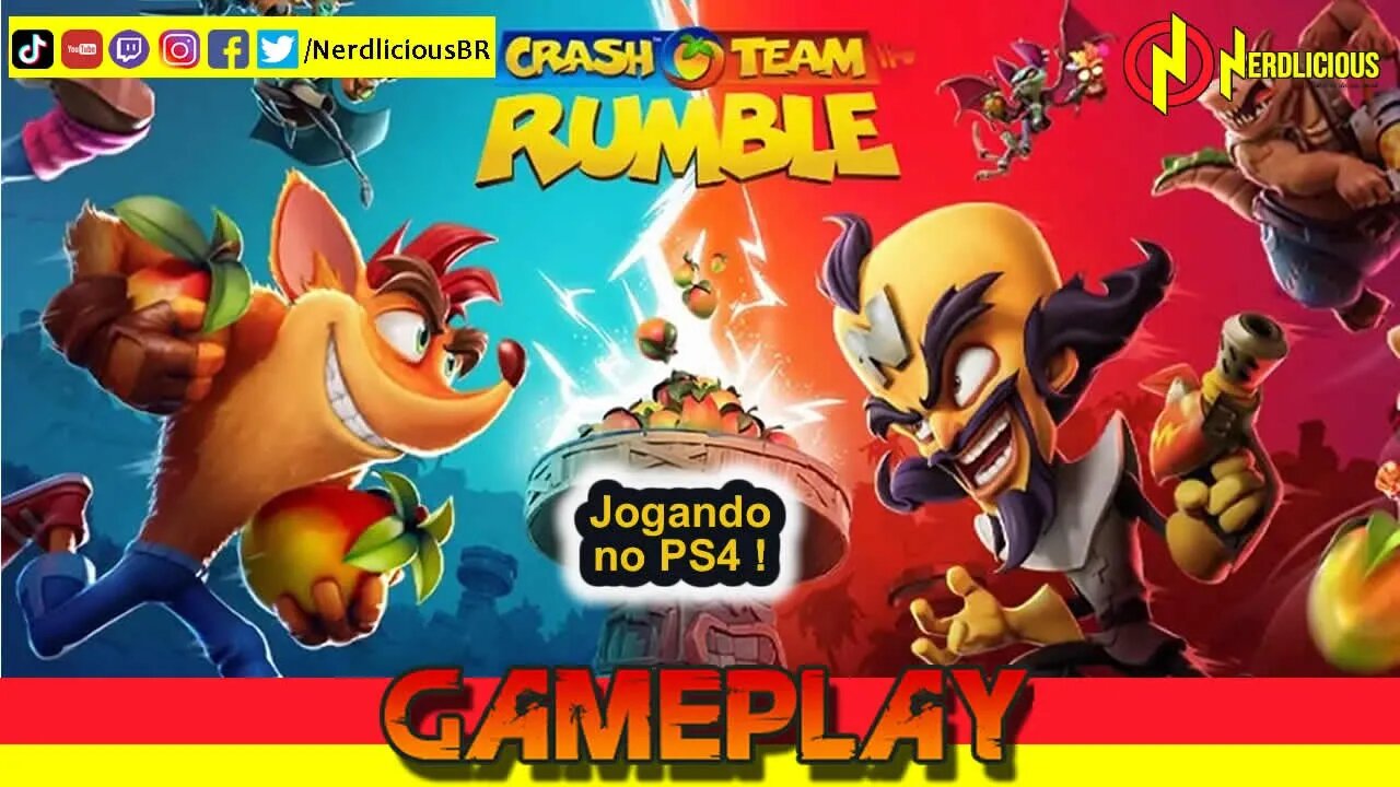 🎮 GAMEPLAY! Jogamos o divertido e dinâmico CRASH TEAM RUMBLE! Confira a nossa Gameplay!