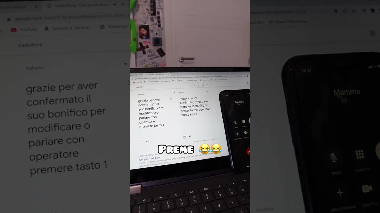 SCHERZO TELEFONICO VOI COSA AVRESTE FATTO ? 😳 #shorts