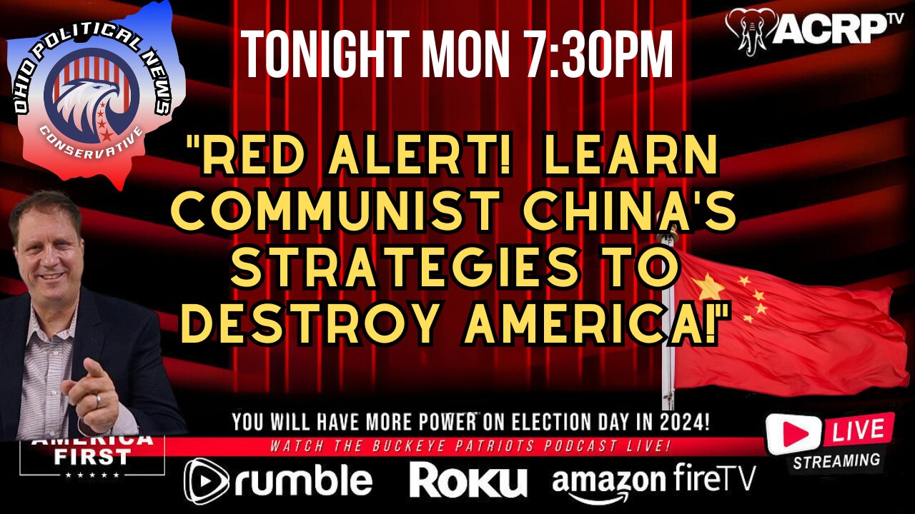 "Red Alert! Learn Communist China's Strategies to Destroy America!"