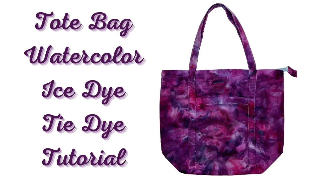 Tie-Dye Patterns: Watercolor Ice Dye Tote Bag