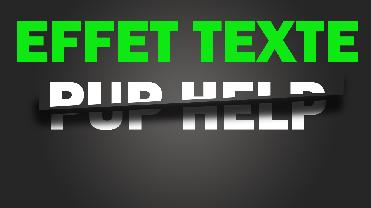 how to create a text effect in Photoshop