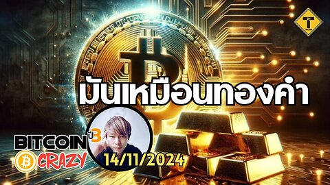 BitcoinCrazy 14/11/2024 : มันเหมือนทองคำ